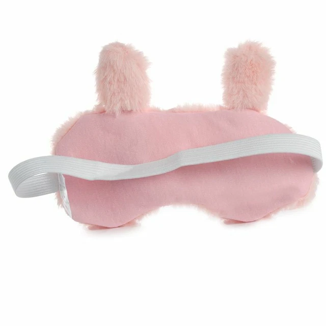 EPP28// Augenmaske Schlafmaske Schlafbrille Kaninchen Pluesch flauschig Reise 3