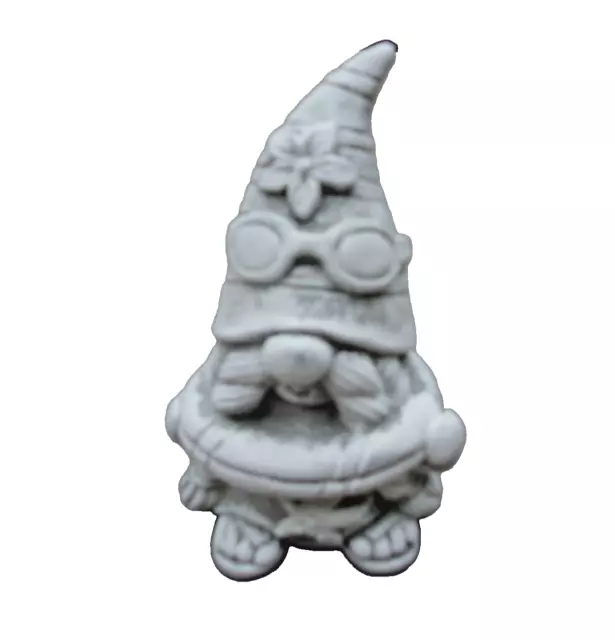 Latex beach gnome mold plaster cement casting mould 4"H x 2.5" W