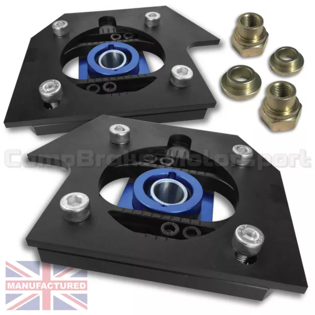 Fits Peugeot 106+Citreon Saxo Phase 1+2 Suspension Fully Adj Top Mounts (Pair)