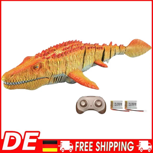 RC Dinosaurier Boot - Ferngesteuertes Mosasaurus Boot Mit LED & Sprühfunktion