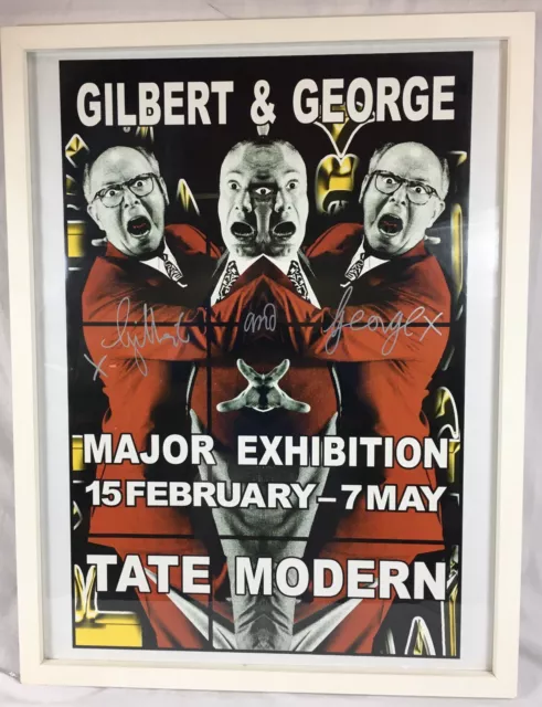 Gilbert & George, SIGNED, Tate Modern Art Gallery, London, Framed Poster, 2007