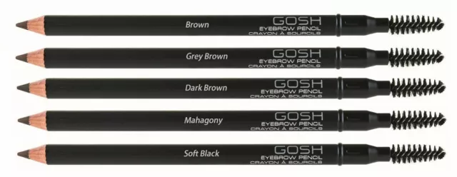 GOSH Eye Brow Pencil Brush Fill Shape Brows Long Lasting *Choose Shade*