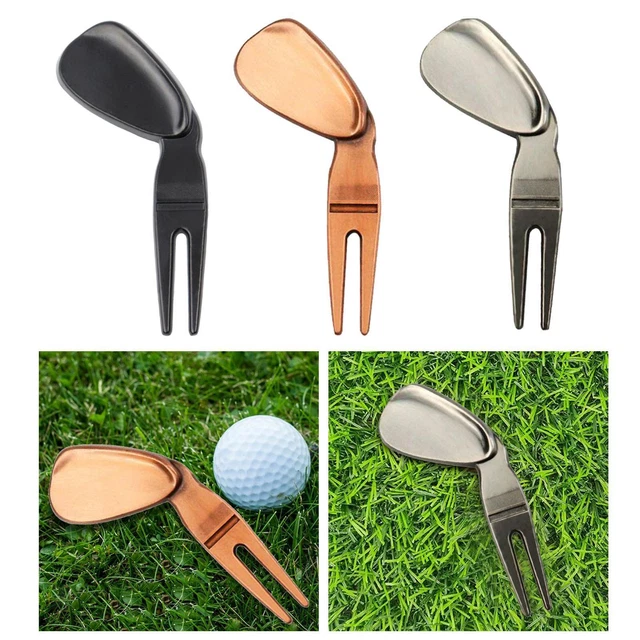 Pliable Golf Divot Repair Tool Lawn Repair Prong Putting Women Men Portable