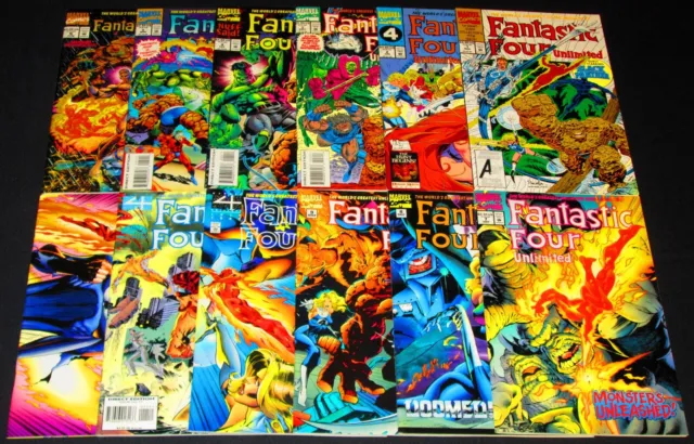 FANTASTIC FOUR UNLIMITED Issues 1-12 ~ COMPLETE! [Marvel 1993] VF+ or Better