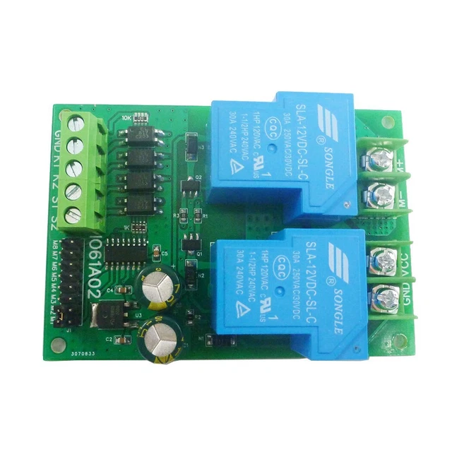 24V 30A DC Motor Control Relay Forward Reverse for Garage Door Crane