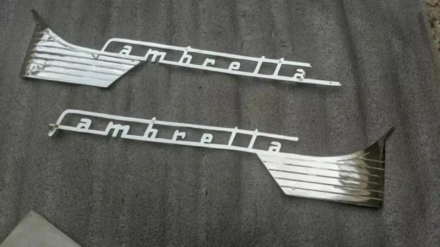 Lambretta Li Series 2 Brass Chromed Side Panel Embellisher Badge Set (Clearance)