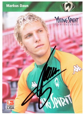 WERDER BREMEN MARKUS Daun 2003/04 Autogrammkarte (08.22) EUR 1,20