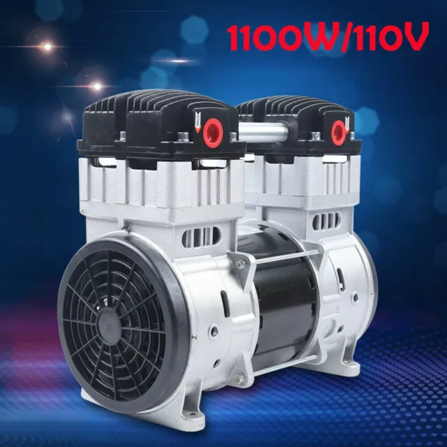 1100W 7CFM Silent Air Pump Compressor Head Small Air Mute Oilless Vacuum Pump 3