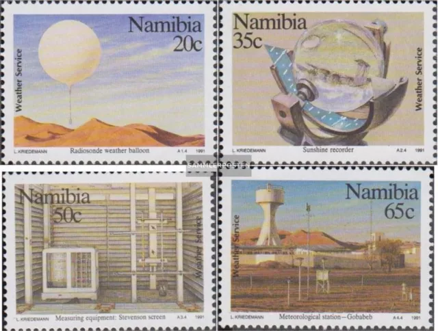 Namibia - Southwest 698-701 (complete issue) FDC 1991 100 years Wetterdienst