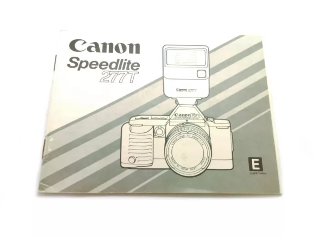 Canon Speedlite 277T Instruction Manual