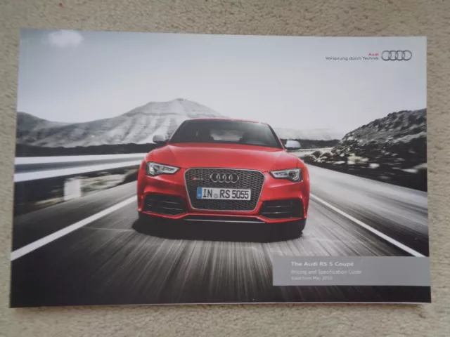 Audi RS 5 Coupe - Brochure  -  2013/14 mint