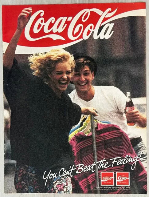 COKE ~ 1989 Full page UK magazine ad COCA-COLA print ad