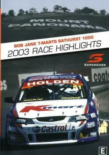 V8 Supercars - 2003 Bathurst 1000 Race Highlights DVD - Holden Brand new sealed!