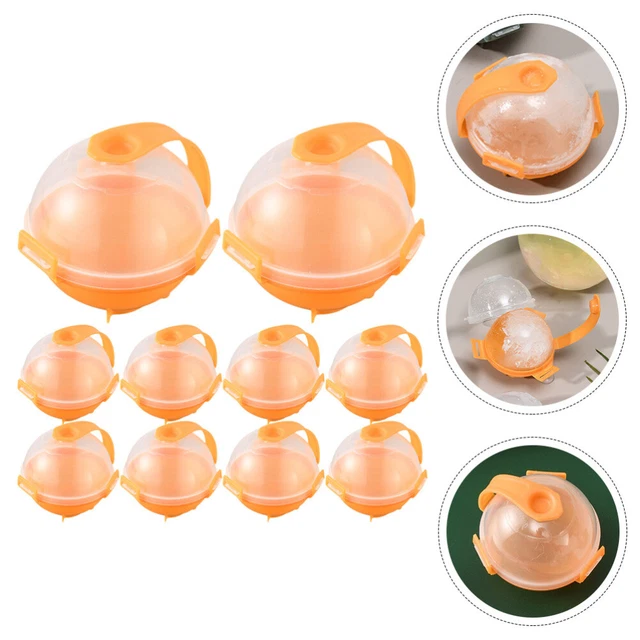 10 piezas molde de hielo fabricante de bolas de hielo whisky fabricante de bolas de hielo molde de liberación fácil para