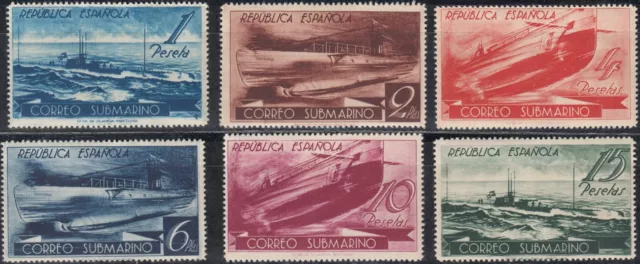 España 1938 Ed. 775/780 * Serie Submarino Spain (ref#14498)
