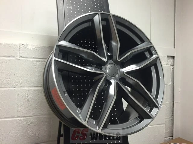 20& GUNMETAL RS6 Q7 S Line Sline Wheels Rims Fits Vw Volkswagen Touareg ...