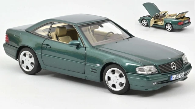 Miniature 1/18 Mercedes SL 220 Verte - Sunstar - Métal - Parfait état