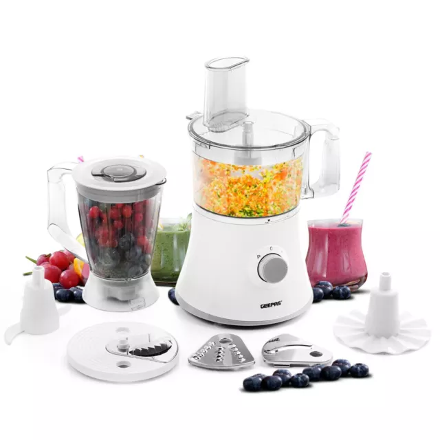 Küchenmaschine Mixer Häcksler Entsafter Teigmixer Mühle Smoothie Maschine Geepas