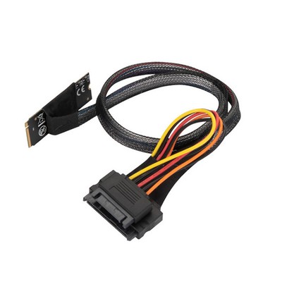 M2TO8639 M.2 M-Chiave a U.2 Adattatore Interfaccia Cavo con Conn SATA 15P Donna 