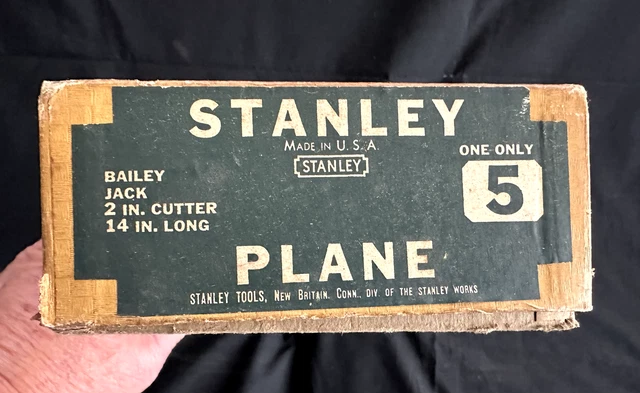 Vintage Stanley Bailey No.5 Jack Plane Smooth Bottom