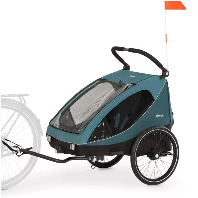Hauck Core rimorchio bicicletta Buggy Dryk Duo Petrol TOP
