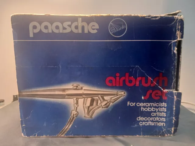 Aerógrafo Vintage PAASCHE VL-SET NUEVO Y COMPLETO EN CAJA NUNCA USADO