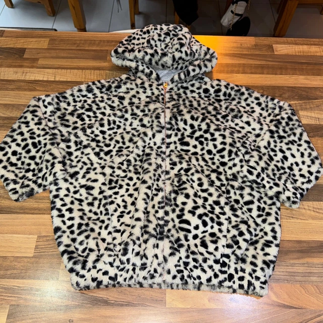 GIRLS NEXT LEOPARD Print Faux Fur Coat. Age 8 Years. VGC 10.00 PicClick UK