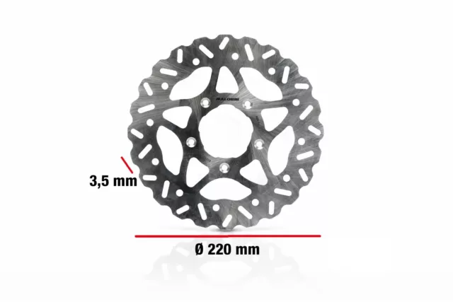 Disque Frein Whoop Disc Ø Externe 220 - Épaisseur 3,5 MM Code: 6218946 Malossi