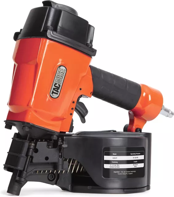 Tacwise GCN57P Air Coil Nail Gun, Uses Flat Top Coil Nails, 25 - 57 mm