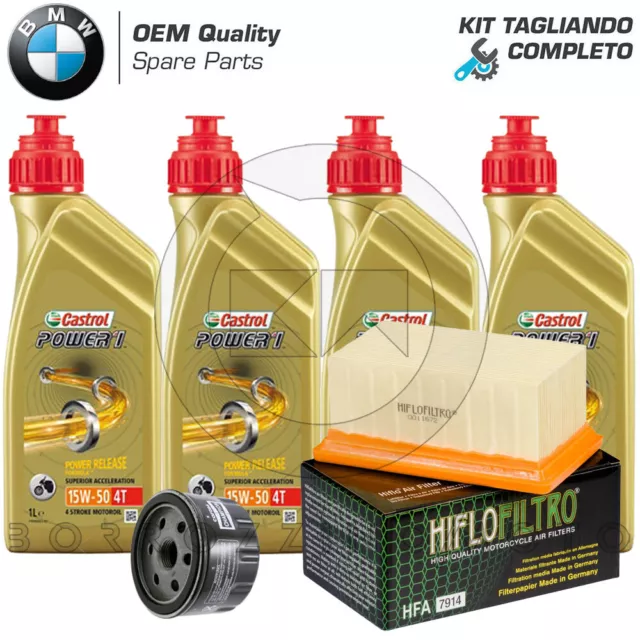 Kit Tagliando Completo Olio Castrol + Filtro Olio + Aria Bmw R1200 Gs 1200 2010