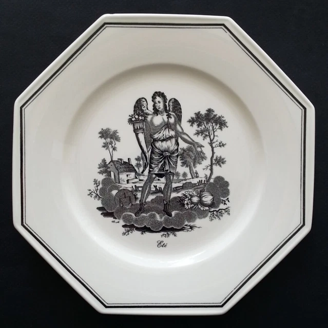 4 assiettes de collection rares Villeroy&Boch Mettlach Four Seasons par