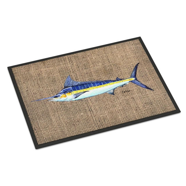 "Caroline's Treasures Fish Marlin Indoor or Outdoor Doormat, 24"" x 36"", Mul...