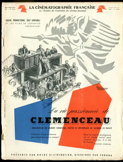 La Cinématographie Française 1504 - La Vie Passionnée de Clémenceau - 7 fév 1953