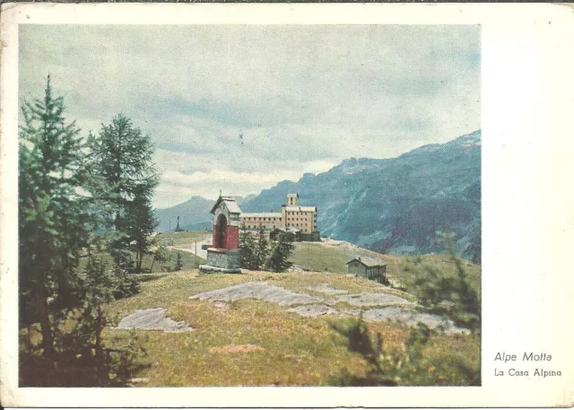 Campodolcino (Sondrio) Casa Alpina di Alpe Motta, in primo piano Edicola Votiva