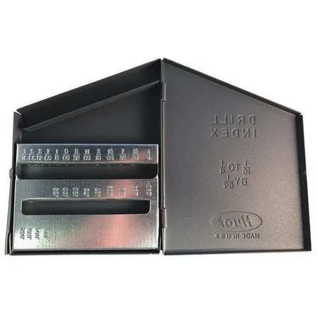Huot 11300 Drill Bit Case,Stub Length,Steel