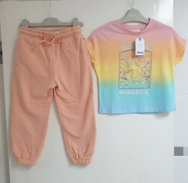 Girls Clothes Bundle Joggers And T Shirt Next New 104 -110 Cm 4 -5 Years