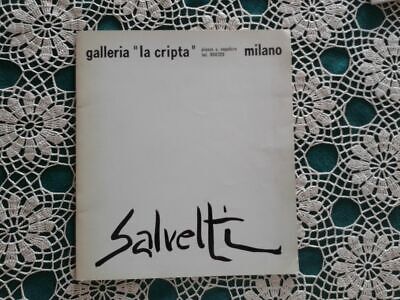 GALLERIA LA CRIPTA invito inaugurazione mostra  SALVETTI 30/10-11/11 1970
