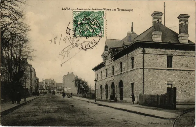 CPA Laval-Avenue de la Gare (186568)