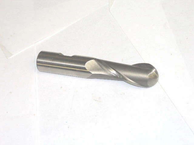 USA 1" Ball Nose End Mill Cutter 1in Shank 1 inch diameter cut 2 Flute hss 1 in