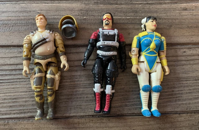 Vintage G.I. Joe Action Figures*Airwave/Metal Head/Chun Li