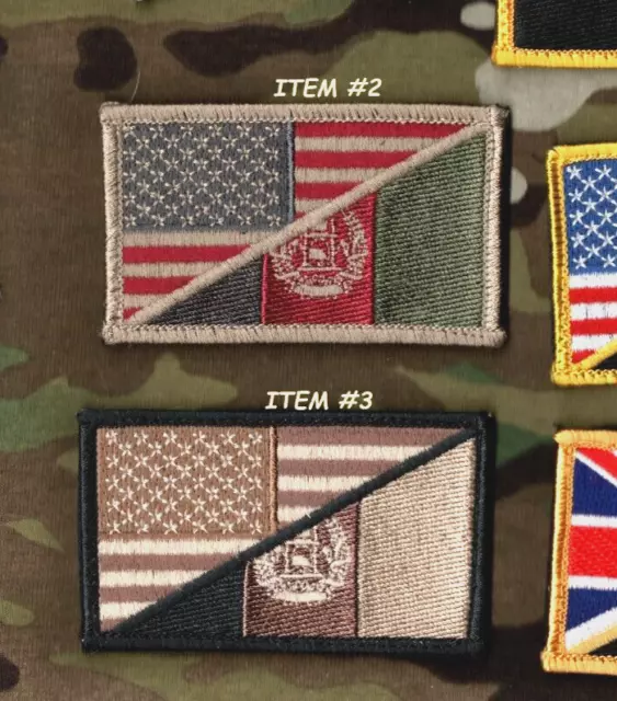 Jsoc Sp Ops Articulaciones Task Force Cambio Vêlkrö 2-PC: USA / Afganistán Flag