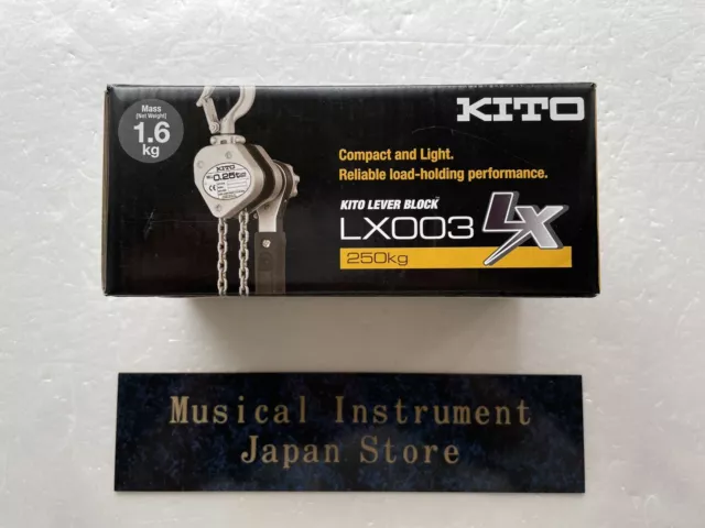 Kito LX003 Lever Block LX Type Lift 1.0m Load 0.25t New from Japan