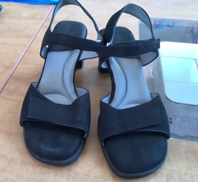 Beautifeel US 9.5 Black Suede Sandals Dress Women's EUR 40