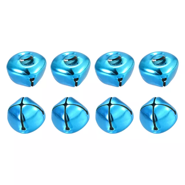 Jingle Bells, 25mm 8pcs Small Bells for Crafts DIY Christmas, Blue