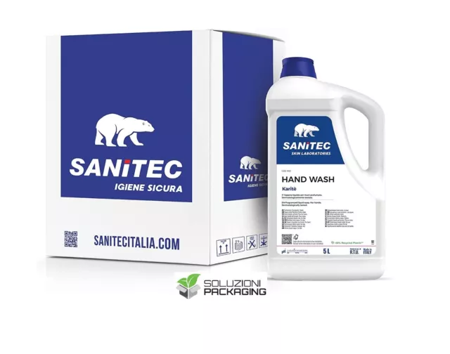 Sanitec, Hand Wash, Sapone Liquido per le Mani Profumato Idratante con Glicerina