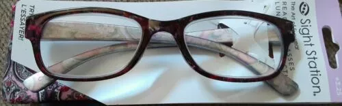 Sight Station Womens Reading Glasses Allegra Red Paisley