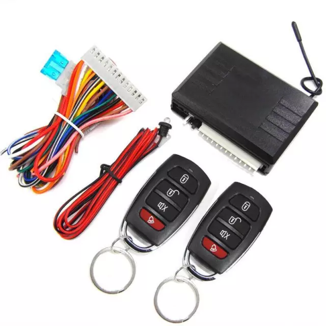 Auto Car Remote Control Kit Alarm Keyless Entry System Central Door Lock Unlock