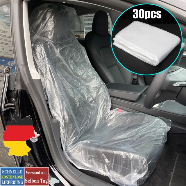 EINWEG SITZSCHONER AUTOSITZBEZUG Kunststoff Autositzschoner Schutzfolie  Rollen D EUR 14,05 - PicClick DE
