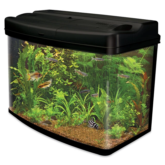 Interpet Fish Pod 64L Aquarium Lighting Filter Tropical Heater Curved Fish Tank