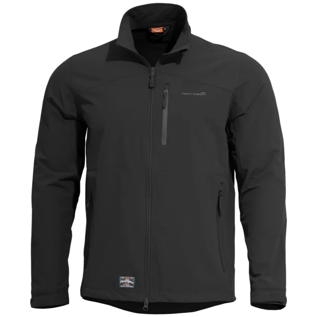 Pentagon Elite Light Softshell Jacket Mens Breathable Water-repellent DWR Black